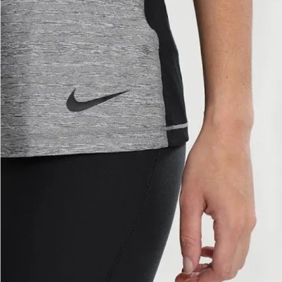 Nike Women's Gray and Black Tank Top - Picture 5 of 14